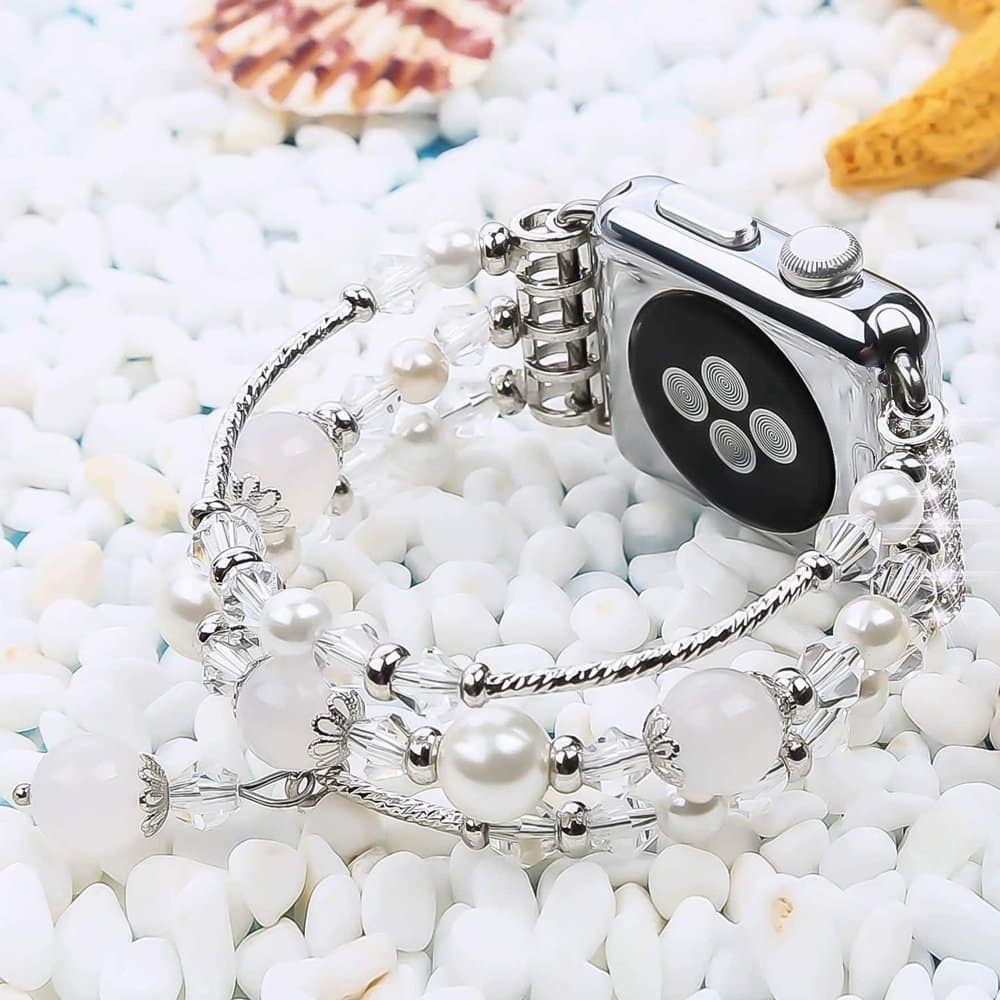 Pearl Beaded Bracelet for 42/44/45/49mm Apple Watch - Purple