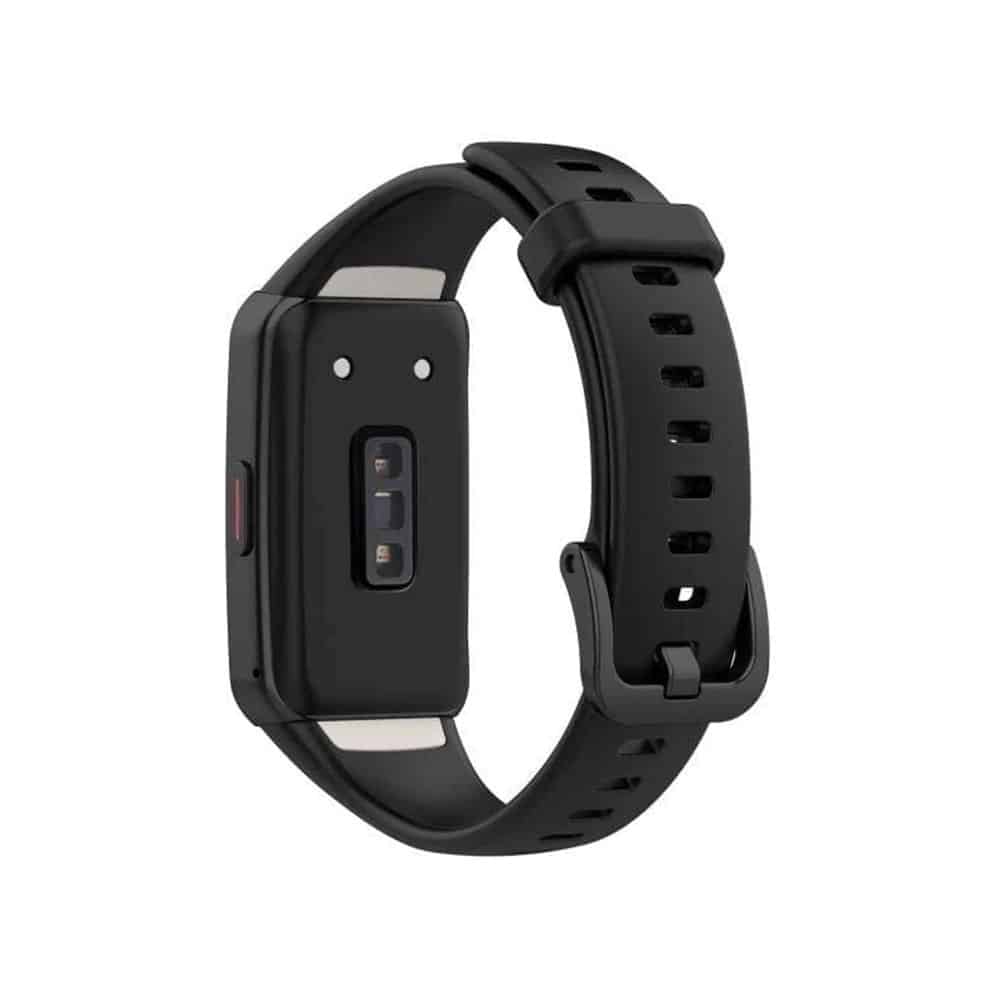 Huawei Band 6/Honor Band 6 replacement silicone strap - Black (S-M)