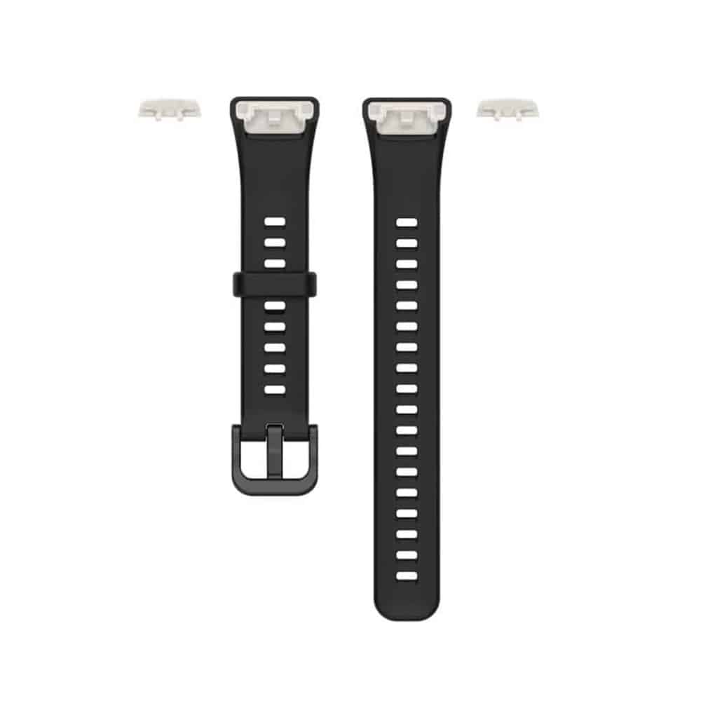 Huawei Band 6/Honor Band 6 replacement silicone strap - Black (S-M)