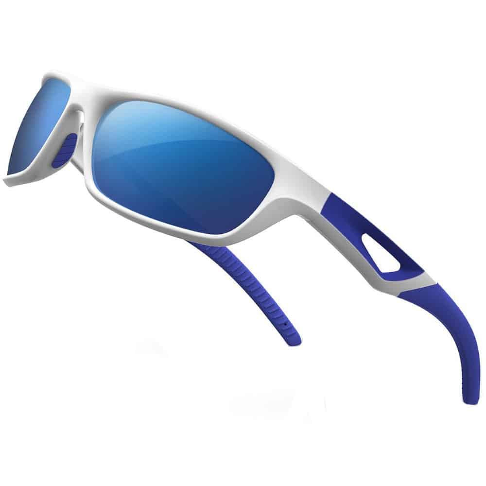 RIVBOS RB831 Polarized Sports/Outdoor/Driving Sunglasses - White