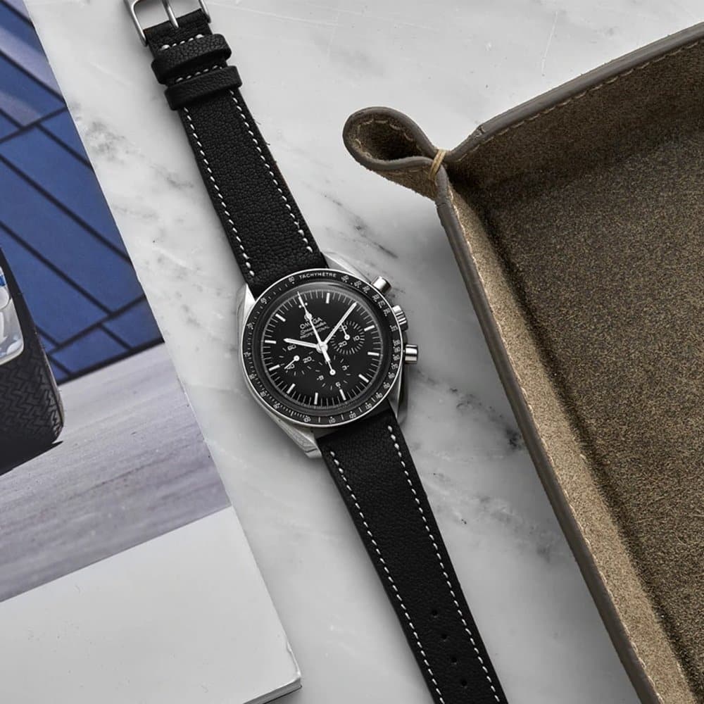 Polar Vantage M replacement genuine leather strap - Black