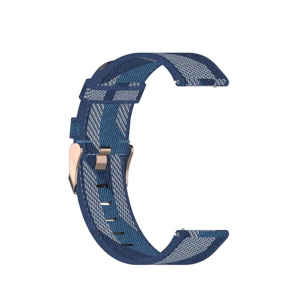 18mm Garmin Vivomove 3S/Vivoactive 4S nylon strap - Grey strips