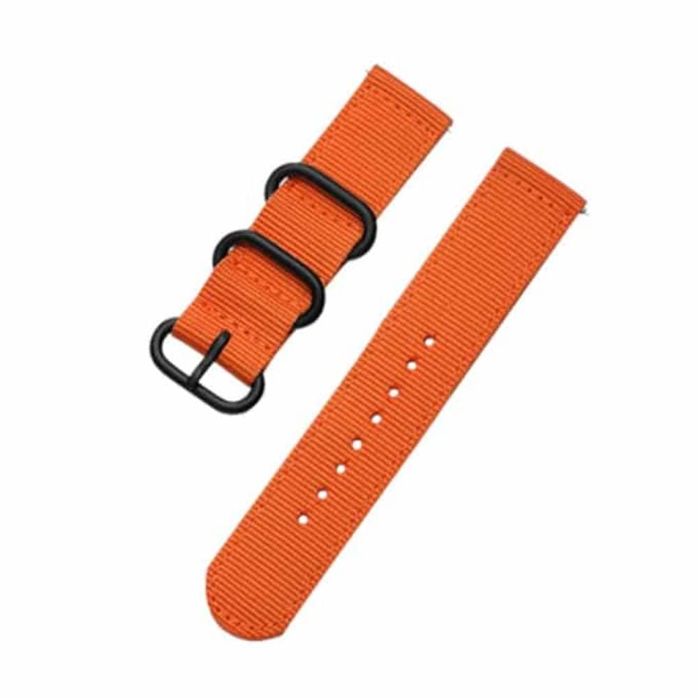 22MM Universal Watch Replacement Nylon Strap - Black & Grey
