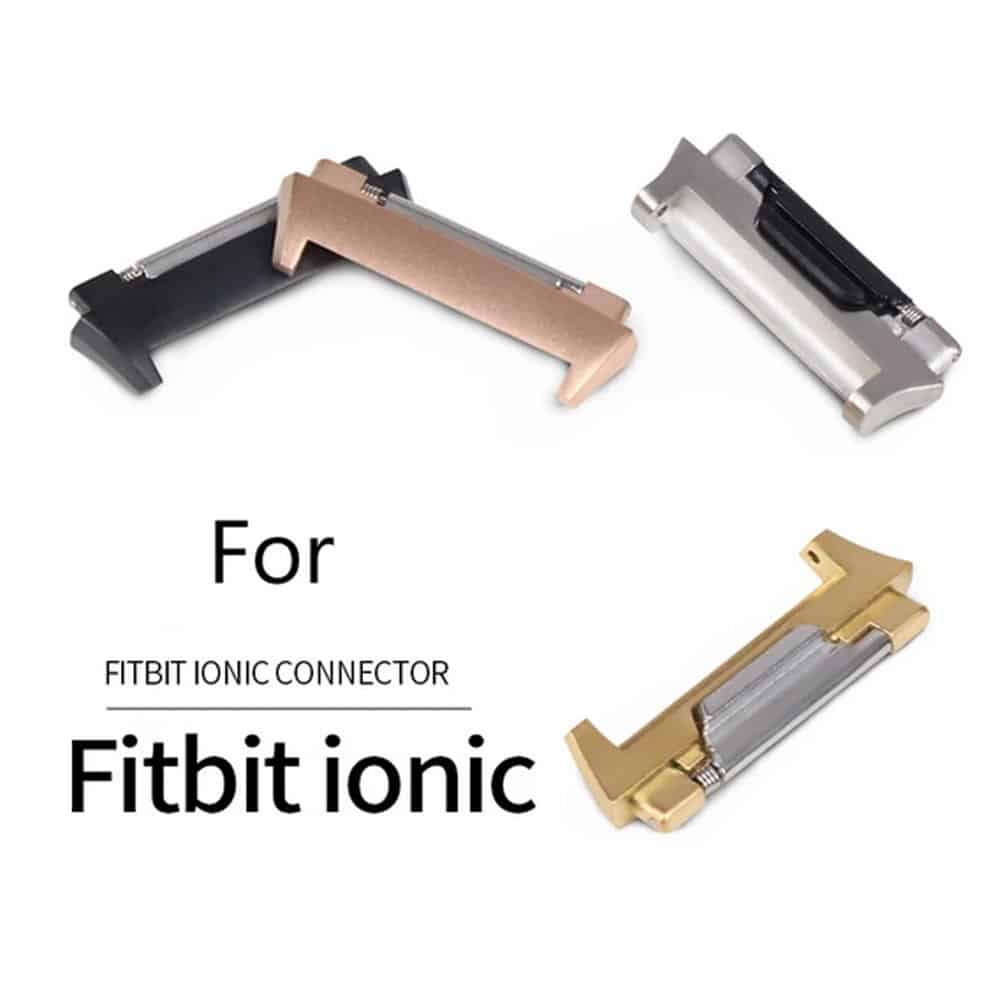 Fitbit Ionic strap stainless-steel adapter connectors - Rose gold