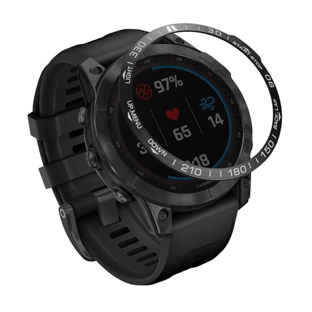 Bezel for Garmin Fenix 7X watch - Silver
