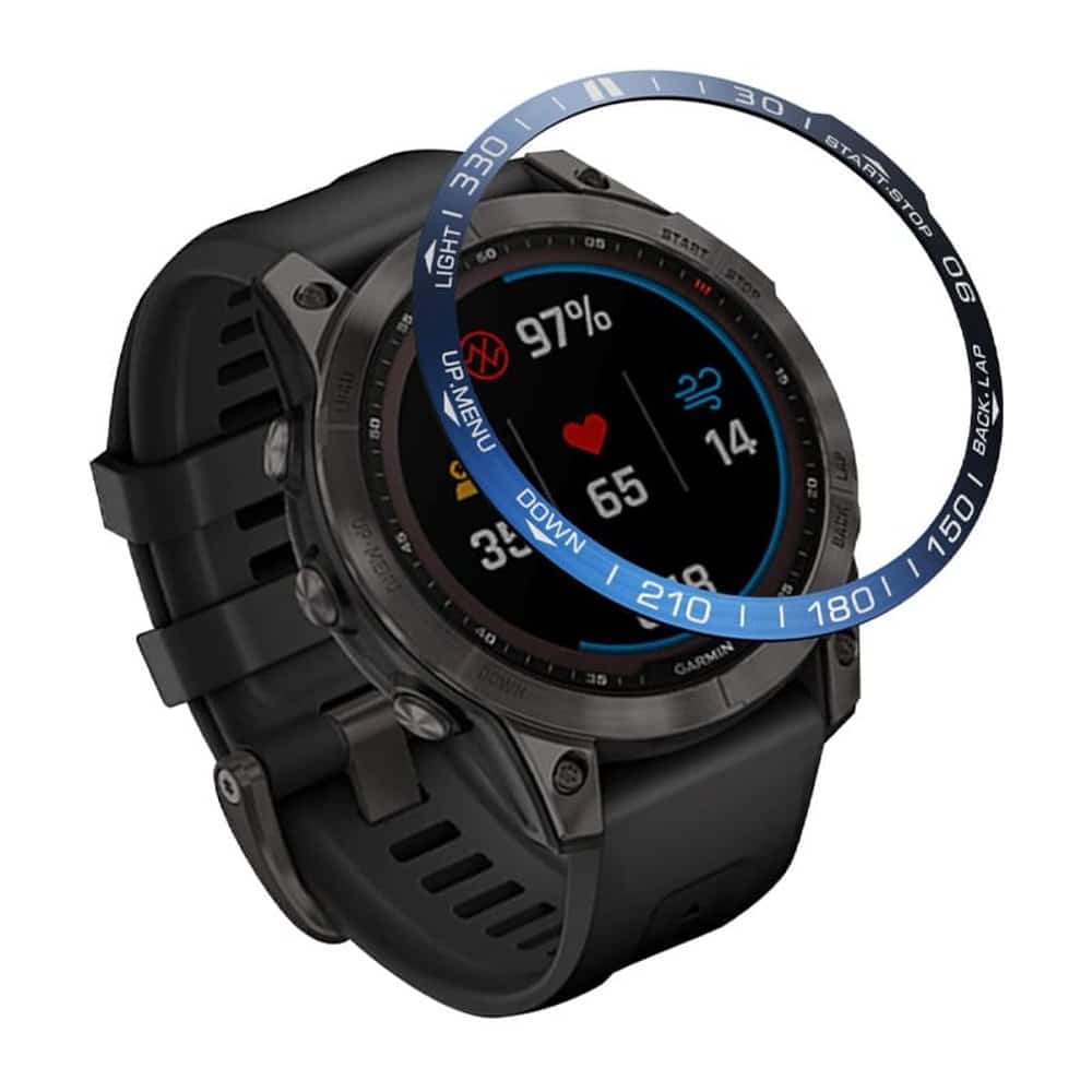 Bezel for Garmin Fenix 7X watch - Silver