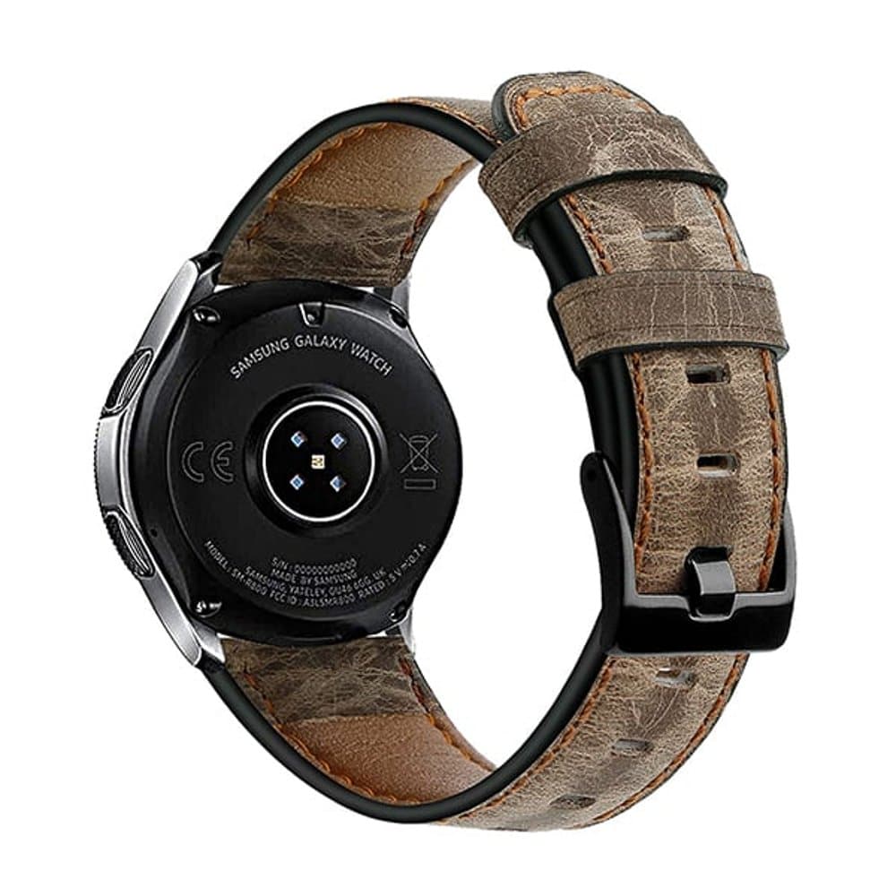 Universal Leather Band Strap 22mm Vintage - Brown