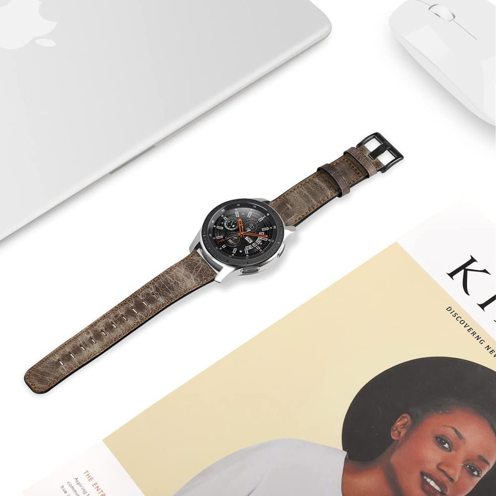 Universal Leather Band Strap 22mm Vintage - Brown