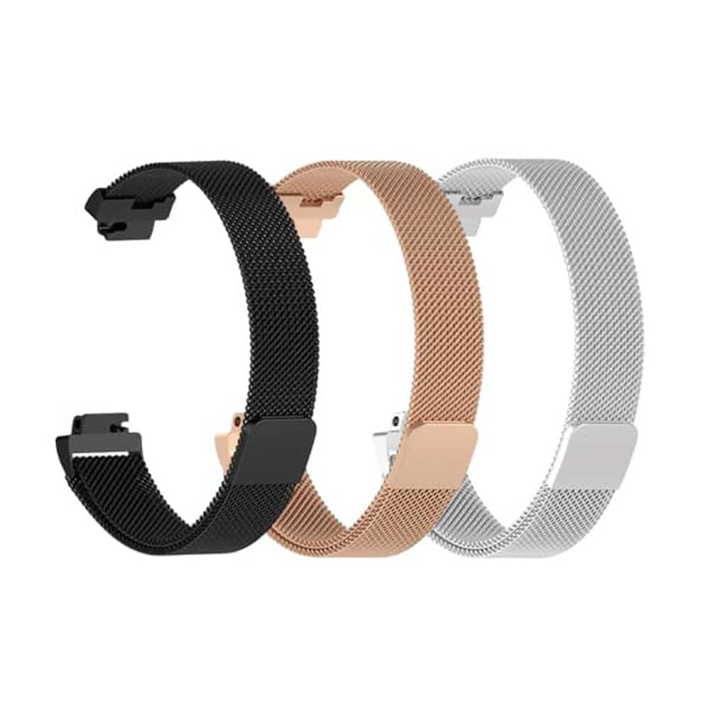 Stainless Steel Milanese Strap for Fitbit Inspire/Inspire HR/Fitbit Ace 2 (M/L) - Silver