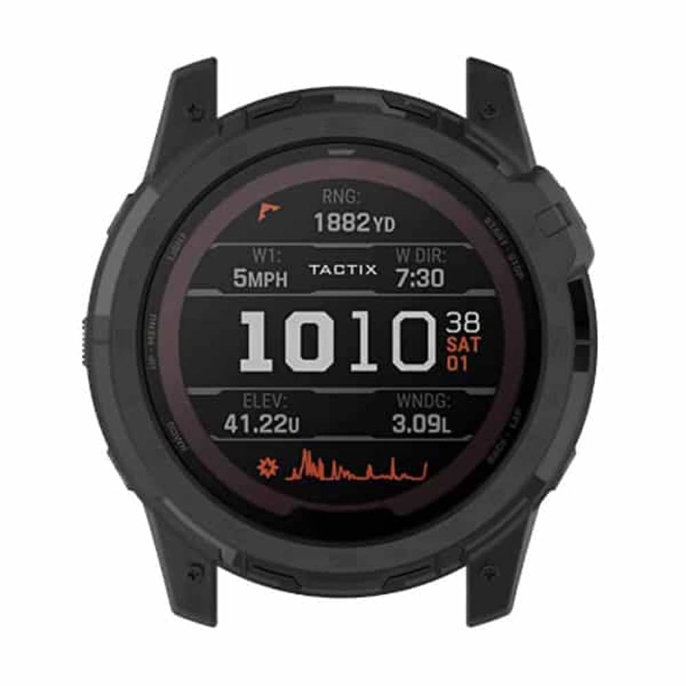 Protective Silicone Case for Garmin Tactix7/Garmin Enduro2 - Black