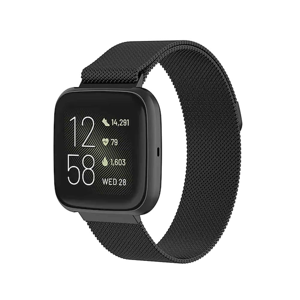 Stainless Steel Milanese Loop Strap for Fitbit Versa/Versa 2 (S/M) - Silver