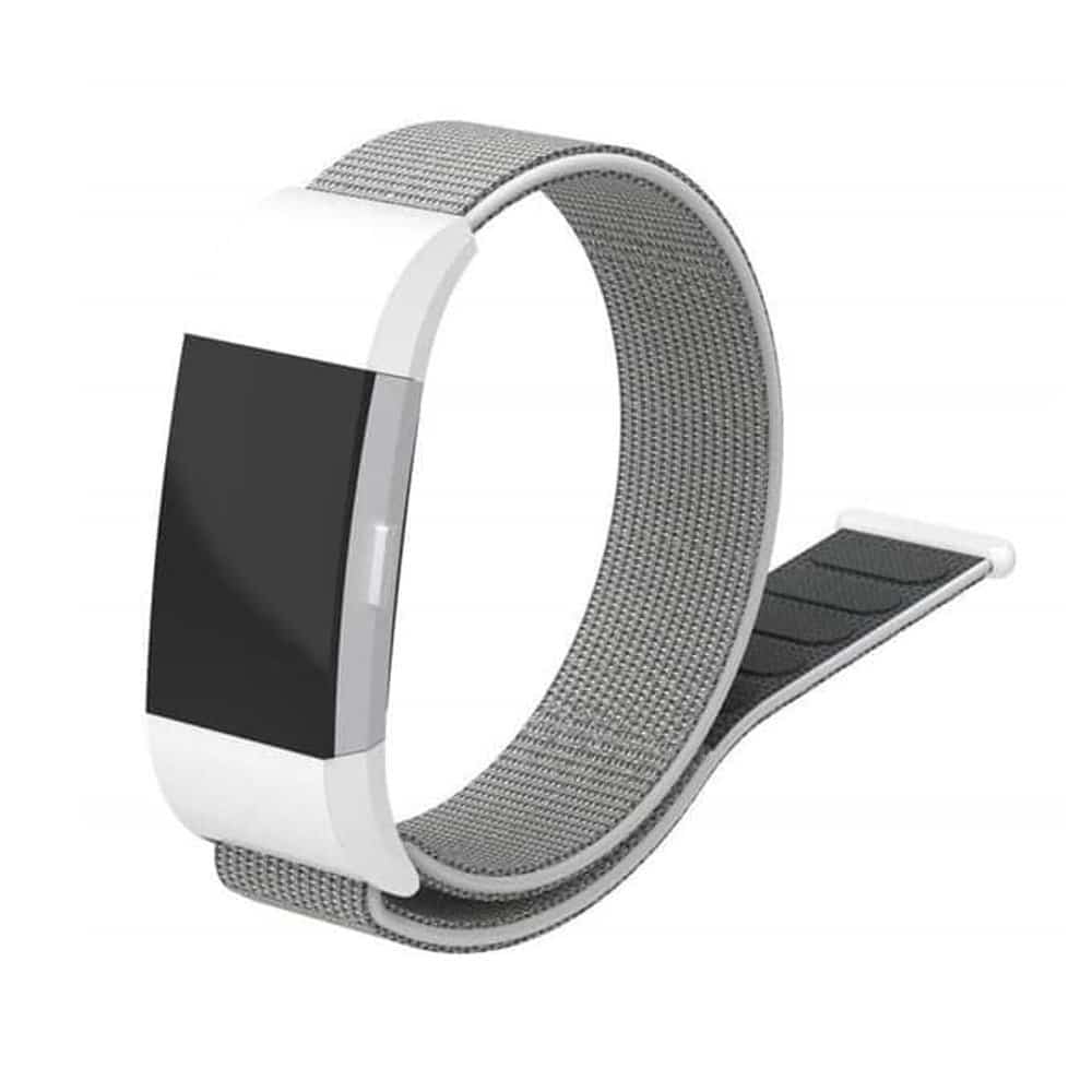 Nylon Strap for Fitbit Charge 2 - Seashell Grey