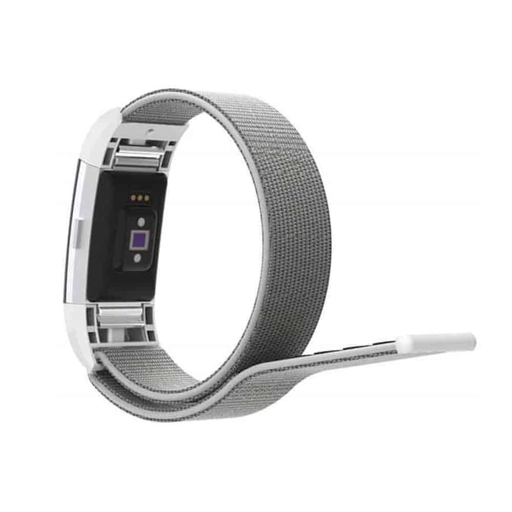 Nylon Strap for Fitbit Charge 2 - Seashell Grey