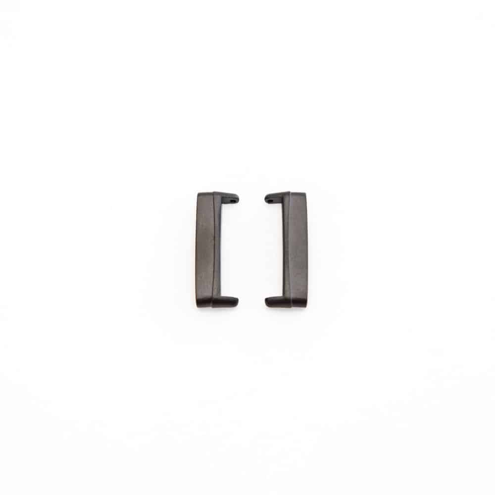 Stainless Steel Adapter Connectors for Fitbit Versa 3- Black
