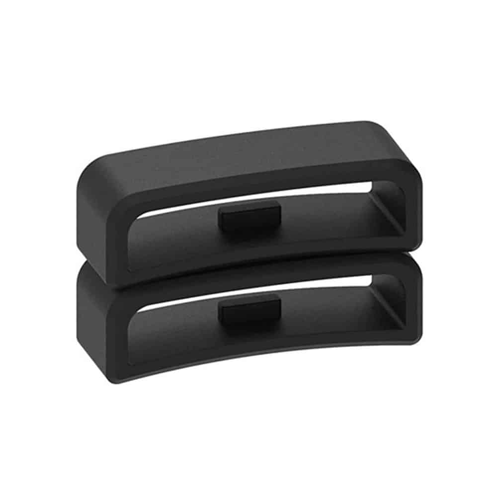 Watch 20MM Silicone Strap Band Saver 4pc - Black