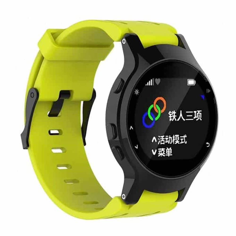 23mm Silicone Strap for Garmin Forerunner 225- Black
