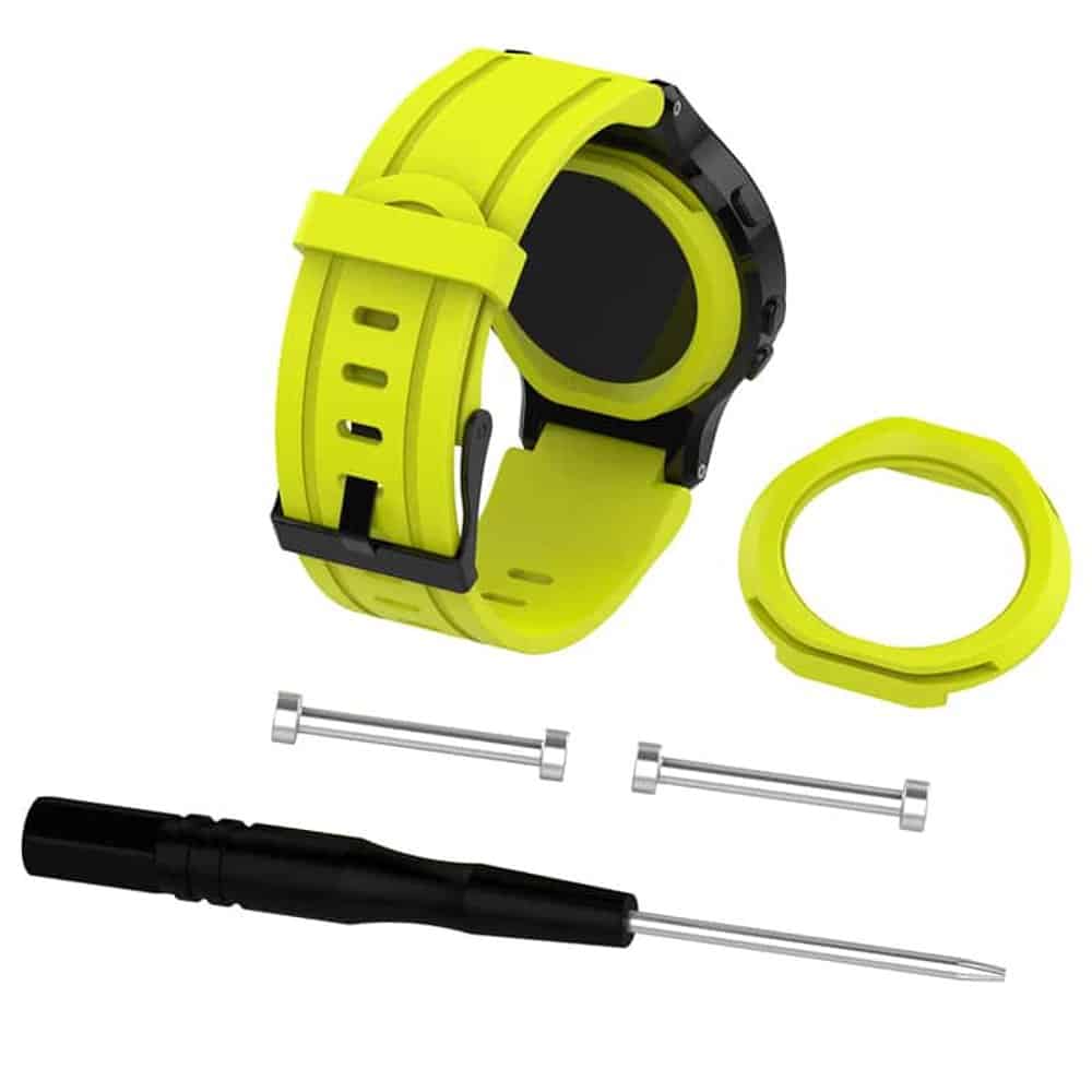 23mm Silicone Strap for Garmin Forerunner 225- Black