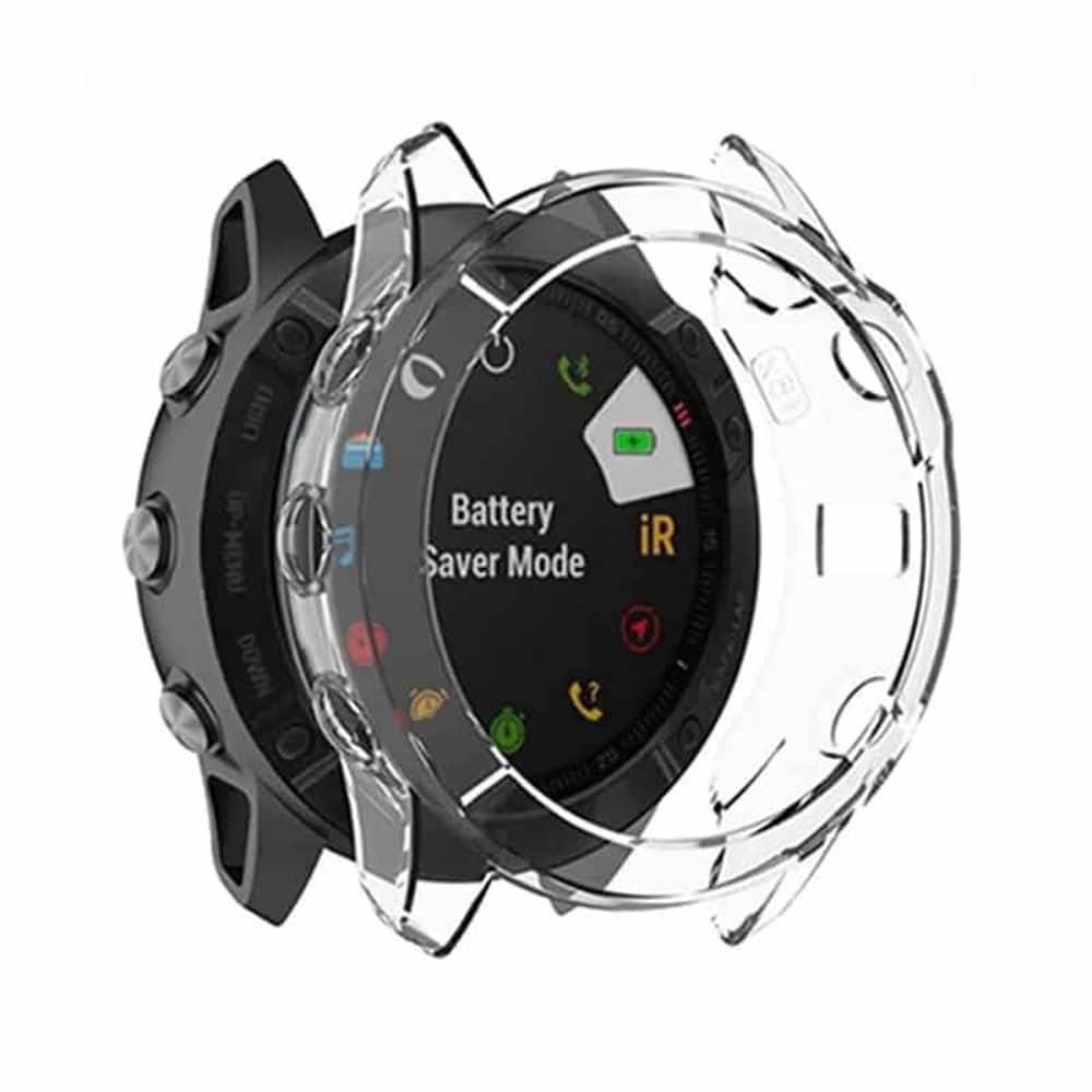 TPU protective Cover for Garmin Fenix 7/Fenix 7 Solar/Fenix 7 Sapphire Solar - Clear Black