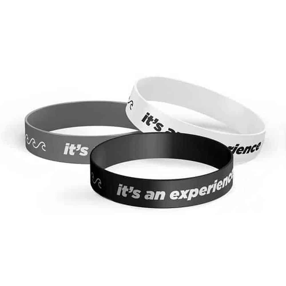 "It's An Experience" custom silicone wristband bracelet