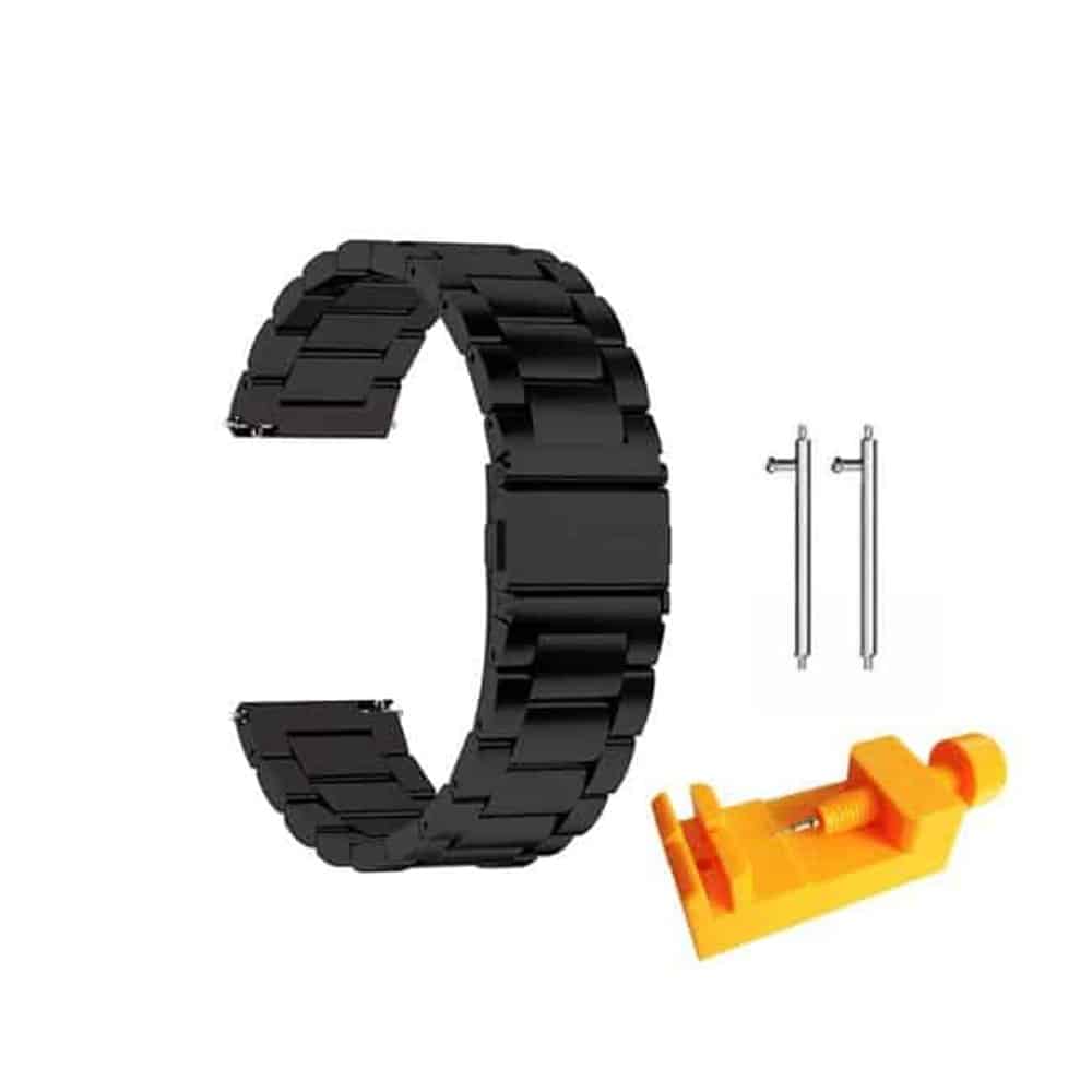 20mm watch 3 links stainless -steel strap - Silver