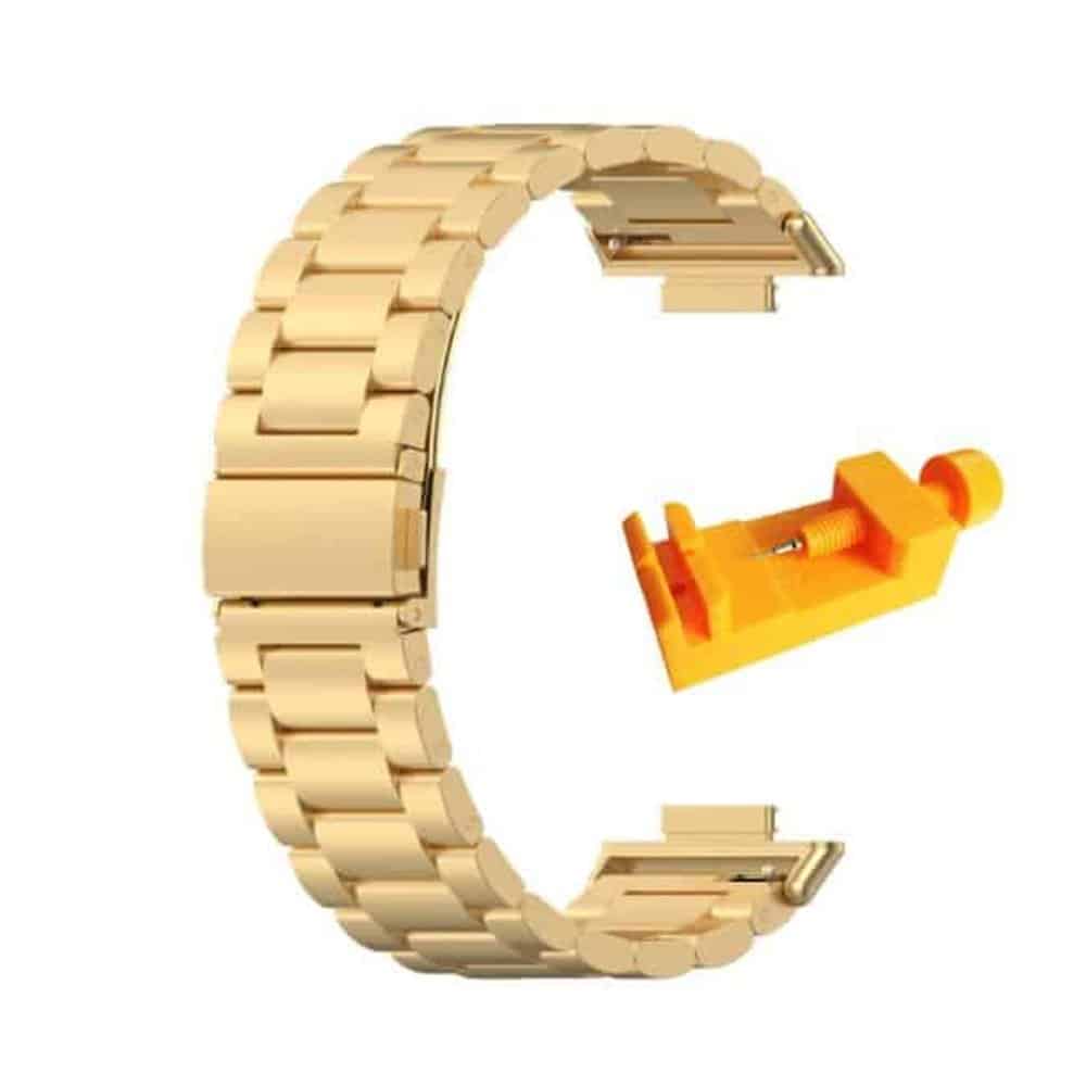 22mm watch 3 links stainless-steel strap - Silver