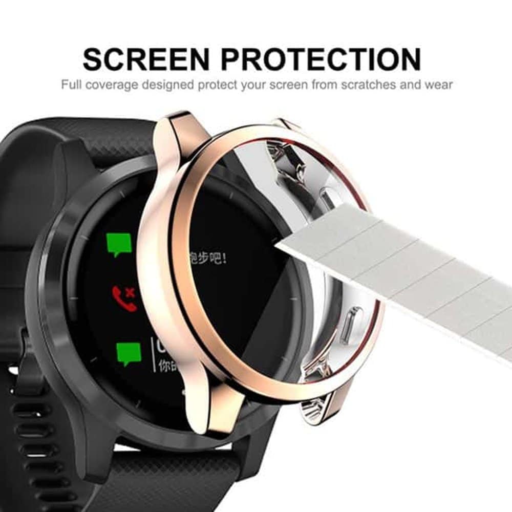 Electroplated TPU case for Garmin vivoactive 4S - Rose Gold