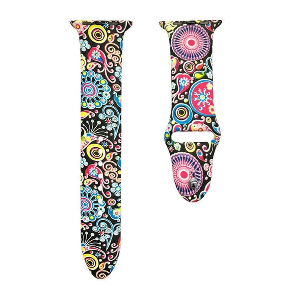 Flower Silicone Strap for 38/40/41mm Apple Watch- M/L
