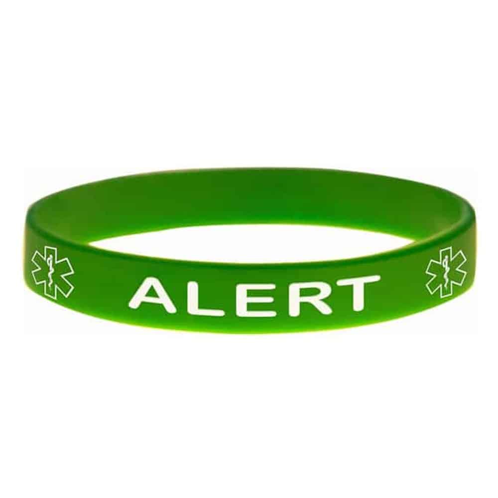 Alert: Emergency Attention Medical Alert silicone bracelet set (x5)