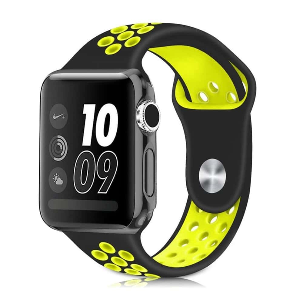 Silicone Strap for 38/40/41mm Apple Watch (S/M) - White & Pink