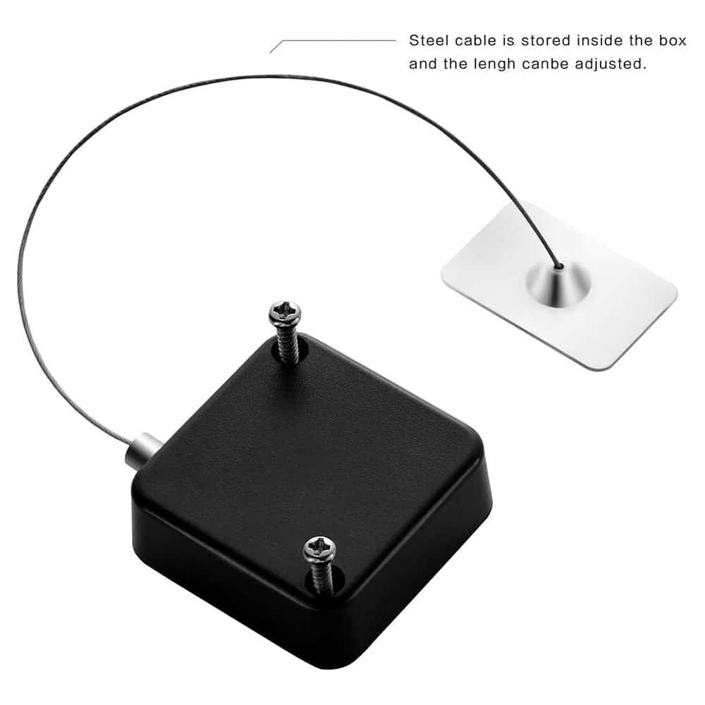 Anti-Theft Retractable Cable Lock for Tablet/Laptop/Smartphone x 2 Combo