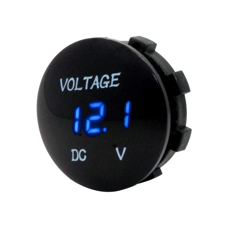 Universal Digital Display Waterproof LED Voltage Meter for DC 12V 24V Car Motorcycle Truck Blue
