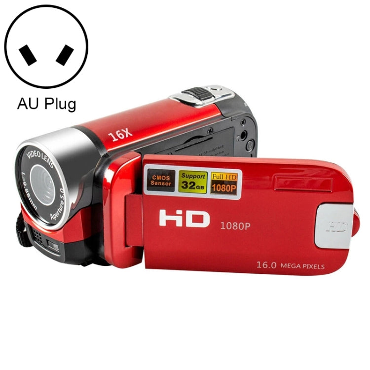16X Digital Zoom HD 16 Million Pixel Home Travel DV Camera AU Plug Red