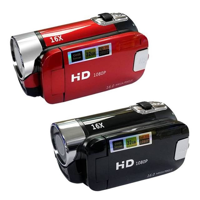 16X Digital Zoom HD 16 Million Pixel Home Travel DV Camera US Plug Red