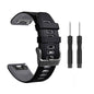 Quick Release Silicone band for Garmin Fenix 5/6/935/945/S60 (22mm) Black+Grey