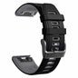 26mm Quick Fit Garmin Fenix 5X Silicone Strap - Black & Grey (5X/6X/3/3HR)