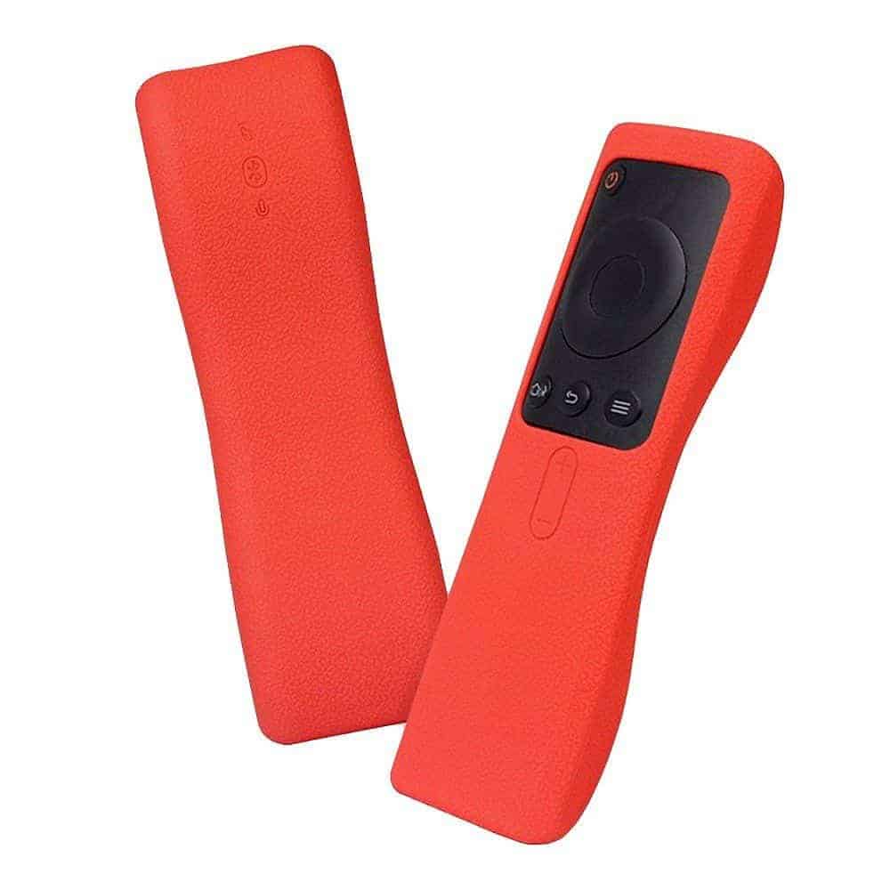 Silicone Remote Control Protector for Xiaomi Mi Box 3 TV- Red