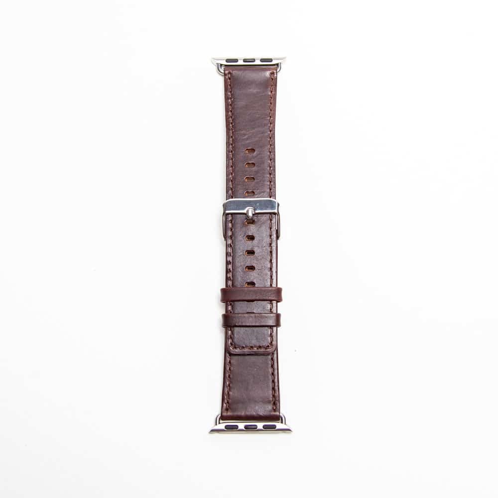38/40/41mm Apple Watch Leather Strap  - Dark Brown