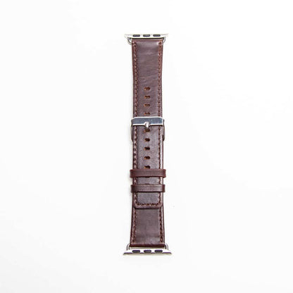 38/40/41mm Apple Watch Leather Strap  - Dark Brown