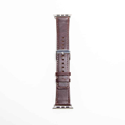 Leather Strap for 42/44/45/49mm Apple Watch- Dark Brown