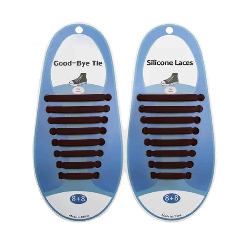 Speed Laces No Tie Silicone Elastic Shoe Lace for Adults - Black