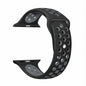 Silicone Strap for 38/40/41mm Apple Watch(M/L) - Black & Grey