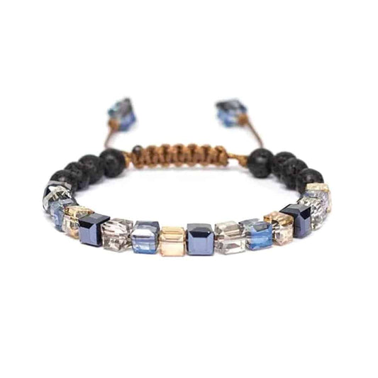 Aromatherapy oil diffuser glass bracelet - Royal pacific