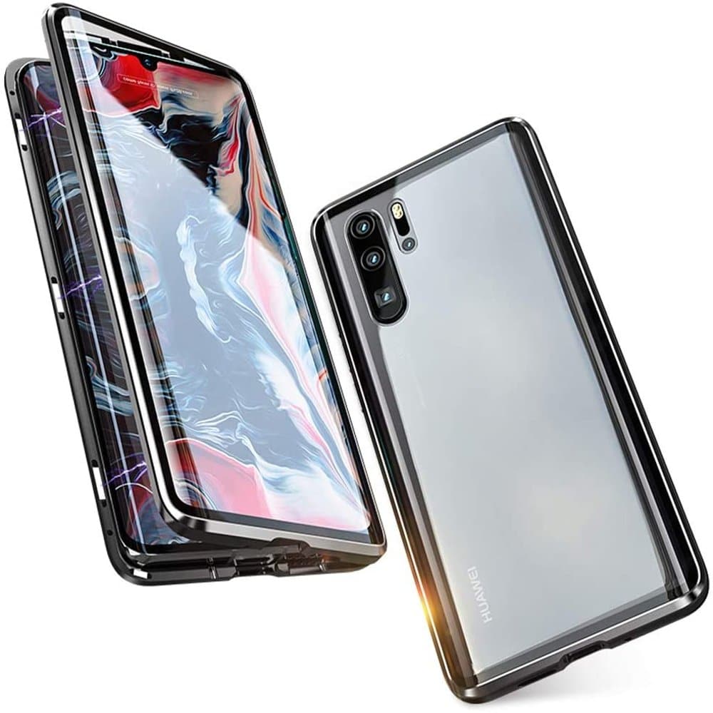Replacement Magnetic Metal Tempered Glass Case for Huawei P30