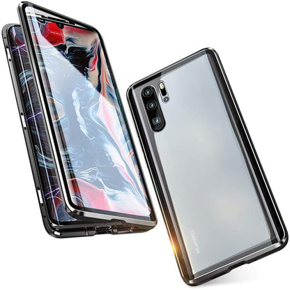 Replacement Magnetic Metal Tempered Glass Case for Huawei P30