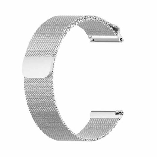 Stainless Steel Milanese Loop Strap for Fitbit Versa/Versa 2 (S/M) - Silver