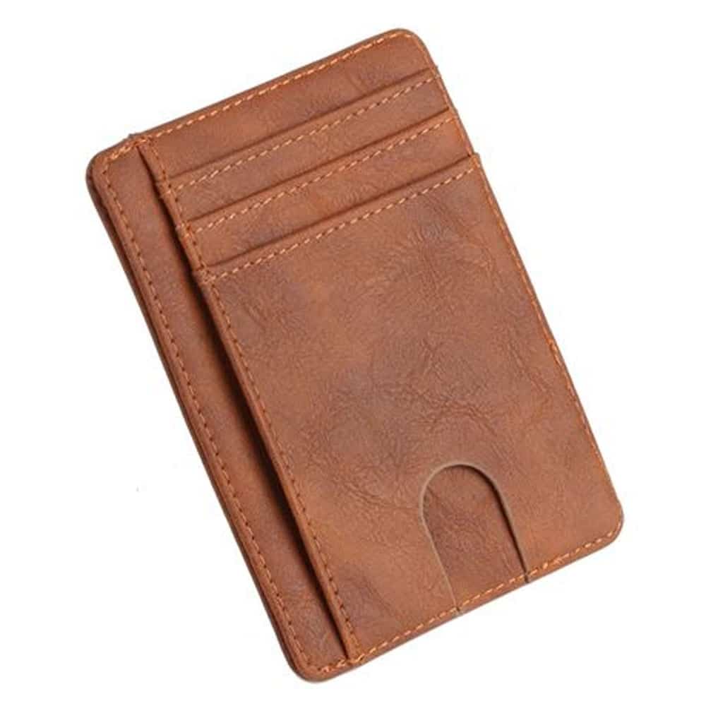 Minimalist Vegan Leather CardCash Holder RFID Protection