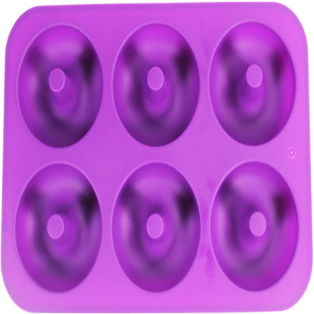 6 Doughnut Non-Stick Dishwasher Safe Silicone Baking Mould
