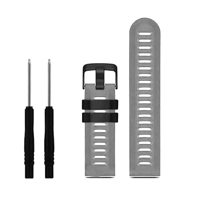 26mm Garmin Fenix 3/5X/6X Silicone Strap - Grey