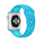 Silicone Strap for 38/40/41mm Apple iWatch (S/M) - Blue & Frost Blue