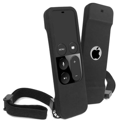 Silicone Remote Case for Apple TV 4K 32GB/64GB- Black x2  Combo